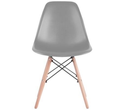 Стулья BRABIX "Eames CF-010", КОМПЛЕКТ 4 шт., пластик серый, опоры дерево/металл, 532632, 2033A Стулья BRABIX "Eames CF-010", КОМПЛЕКТ 4 шт., пластик серый, опоры дерево/металл, 532632, 2033A