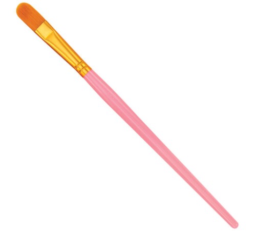 Кисти набор 10 шт., синтетика, розовые, № 2/0-8 (Круглые; Овальные; Плоские; Лайнеры), WBZ (ВБЗ), 201088