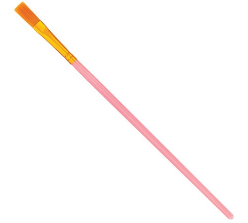 Кисти набор 10 шт., синтетика, розовые, № 2/0-8 (Круглые; Овальные; Плоские; Лайнеры), WBZ (ВБЗ), 201088