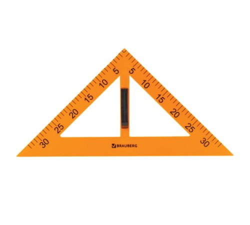 Набор чертежный для классной доски (2 треугольника, транспортир, циркуль, линейка 100 см), BRAUBERG, 210383