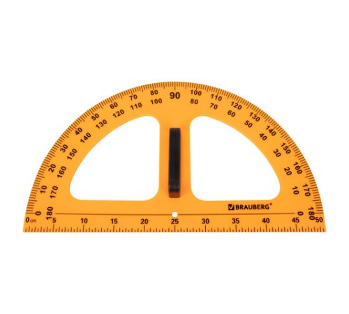 Набор чертежный для классной доски Compact (2 треугольника, транспортир, циркуль, складная линейка 100 см), BRAUBERG, 210872