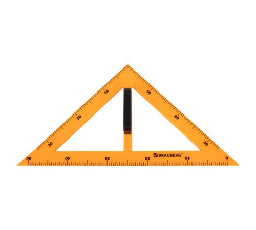 Набор чертежный для классной доски Compact (2 треугольника, транспортир, циркуль, складная линейка 100 см), BRAUBERG, 210872