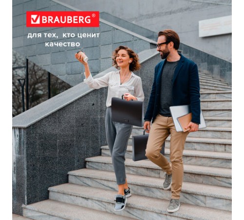 Папка-портфель пластиковая BRAUBERG 