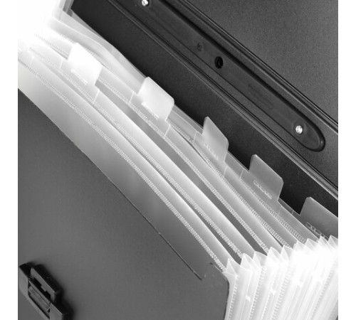 Папка-портфель пластиковая BRAUBERG 