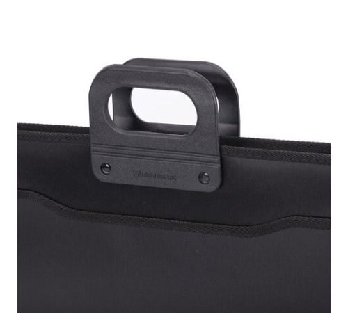 Папка-портфель пластиковая BRAUBERG А4+ (390х320х120 мм), 4 отделения, фактура под дерево, черная, 221391