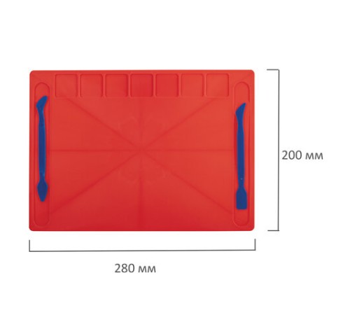 Доска для лепки А4, 280х200 мм, ассорти, 2 стека, ДЛ-02
