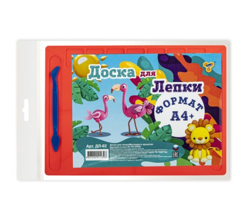Доска для лепки А4, 280х200 мм, ассорти, 2 стека, ДЛ-02