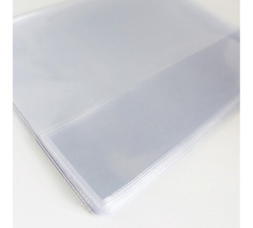 Обложка ПВХ со штрихкодом для тетрадей и дневников, ПЛОТНАЯ, 120 мкм, 209х350 мм, прозрачная, ДПС, 1048.1