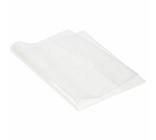 Обложка ПП для тетрадей и дневников, 40 мкм, 210х350 мм, прозрачная, 18.01