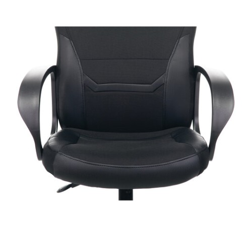 Кресло компьютерное BRABIX "Alpha GM-018", ткань/экокожа, черное, 532636, GM-018_532636 Кресло компьютерное BRABIX "Alpha GM-018", ткань/экокожа, черное, 532636, GM-018_532636