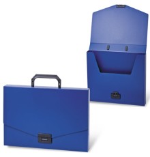 Папка-портфель пластиковая BRAUBERG 