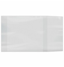 Обложка ПВХ для учебников МАЛОГО ФОРМАТА, ПЛОТНАЯ, 110 мкм, 232х450 мм, универсальная, прозрачная, 15.13