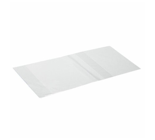 Обложки ПВХ для учебников МАЛОГО ФОРМАТА, КОМПЛЕКТ 15 шт., ПЛОТНЫЕ, 110 мкм, 232х450 мм, универсальные, прозрачные, 15.13