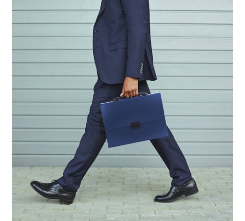 Папка-портфель пластиковая BRAUBERG 