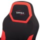 Кресло компьютерное BRABIX "Alpha GM-018", ткань/экокожа, черное/красное, 532637, GM-018_532637