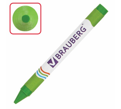 Восковые мелки BRAUBERG, НАБОР 24 цвета, 222964