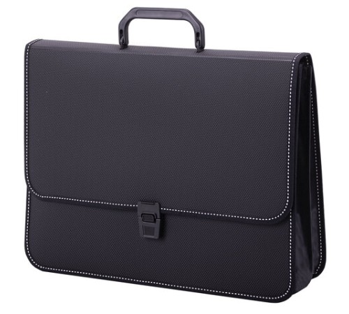 Папка-портфель пластиковая BRAUBERG 