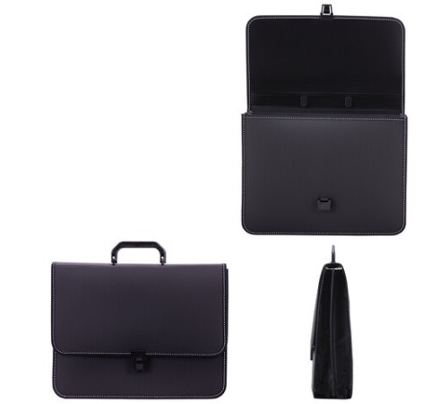 Папка-портфель пластиковая BRAUBERG 