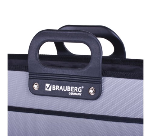 Папка-портфель пластиковая БОЛЬШОГО ФОРМАТА BRAUBERG 