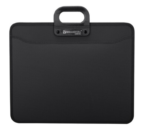 Папка-портфель пластиковая БОЛЬШОГО ФОРМАТА BRAUBERG 