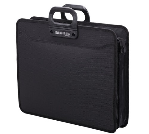 Папка-портфель пластиковая БОЛЬШОГО ФОРМАТА BRAUBERG 