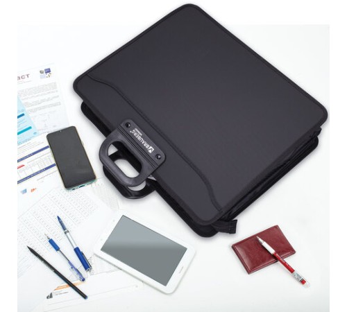 Папка-портфель пластиковая БОЛЬШОГО ФОРМАТА BRAUBERG 