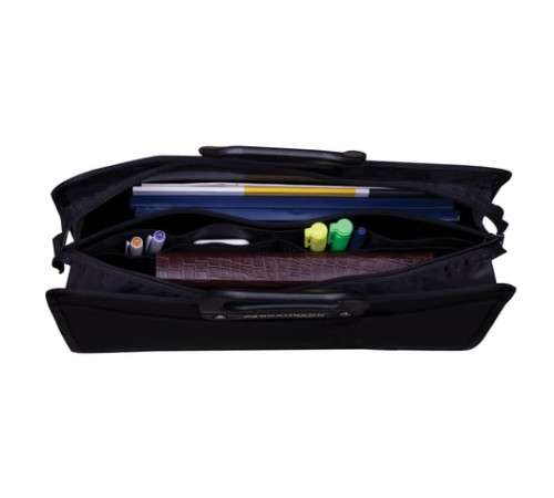 Папка-портфель пластиковая BRAUBERG 