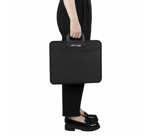 Папка-портфель пластиковая BRAUBERG 