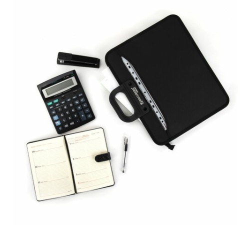 Папка-портфель пластиковая BRAUBERG 