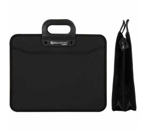 Папка-портфель пластиковая BRAUBERG 