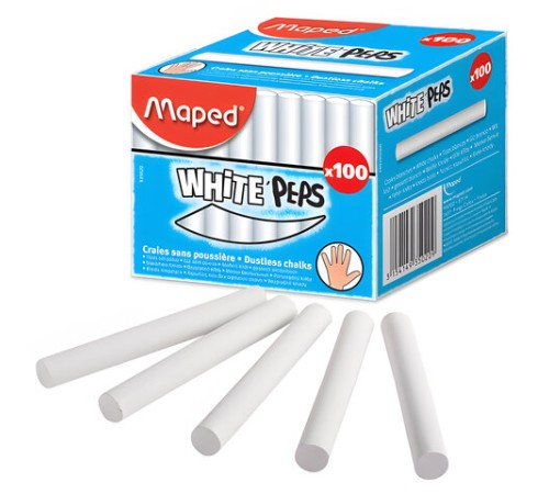 Мел белый MAPED (Франция) 