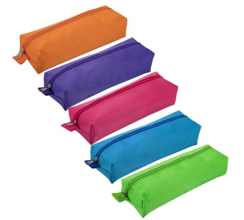 Пенал-косметичка BRAUBERG, ассорти 5 цветов, 