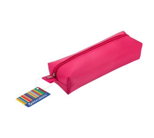 Пенал-косметичка BRAUBERG, ассорти 5 цветов, 