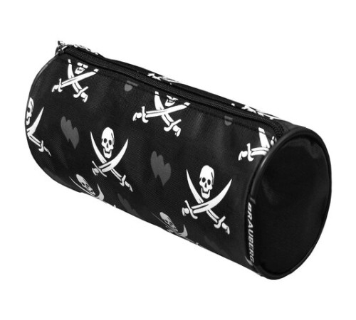 Пенал-косметичка BRAUBERG для учеников начальной школы, черный, 