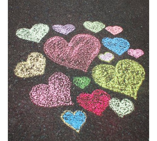 Мел в ведерке для рисования на асфальте 20 штук, 5 цветов, цветной круглый, BRAUBERG, 223557