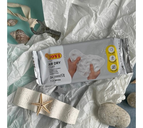 Паста (масса) для моделирования и лепки JOVI, отвердевающая, 250 г, белая, 83