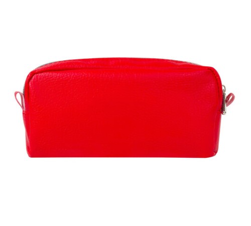 Пенал-косметичка BRAUBERG под фактурную кожу, ассорти, коричневый, красный, черный, 