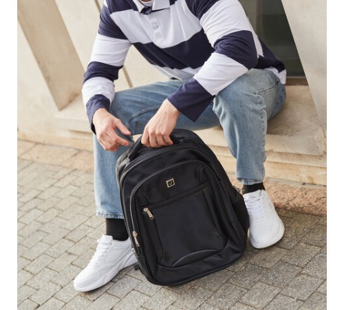 Рюкзак BRAUBERG FUNCTIONAL с отделением для ноутбука, 3 отделения, нагрудный ремешок, 