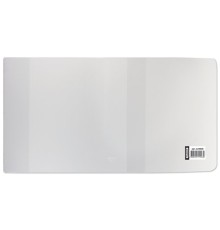 Обложка ПВХ со штрихкодом для учебников МАЛОГО ФОРМАТА, ПЛОТНАЯ, 120 мкм, 233х455 мм, универсальный размер, прозрачная, ПИФАГОР, 224838