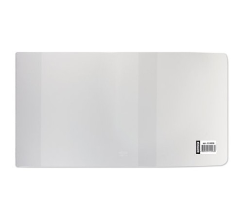 Обложка ПВХ со штрихкодом для учебников МАЛОГО ФОРМАТА, ПЛОТНАЯ, 120 мкм, 233х455 мм, универсальный размер, прозрачная, ПИФАГОР, 224838