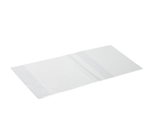 Обложки ПВХ для учебников МАЛОГО ФОРМАТА, КОМПЛЕКТ 5 шт., ПЛОТНЫЕ, 120 мкм, 233х455 мм, универсальный размер, прозрачные, ПИФАГОР, 224840