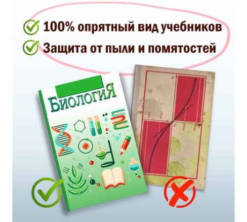 Обложки ПВХ для учебников МАЛОГО ФОРМАТА, КОМПЛЕКТ 5 шт., ПЛОТНЫЕ, 120 мкм, 233х455 мм, универсальный размер, прозрачные, ПИФАГОР, 224840
