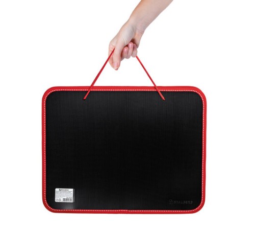 Папка на молнии пластиковая с ручками BRAUBERG 