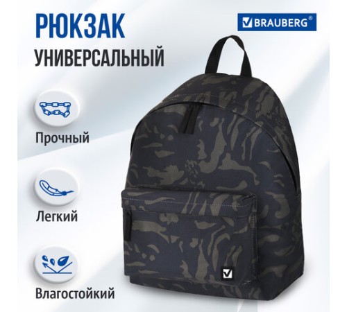 Рюкзак BRAUBERG СИТИ-ФОРМАТ универсальный, 
