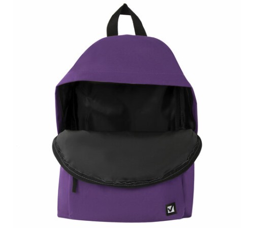 Рюкзак BRAUBERG СИТИ-ФОРМАТ один тон, универсальный, фиолетовый, 41х32х14 см, 225376