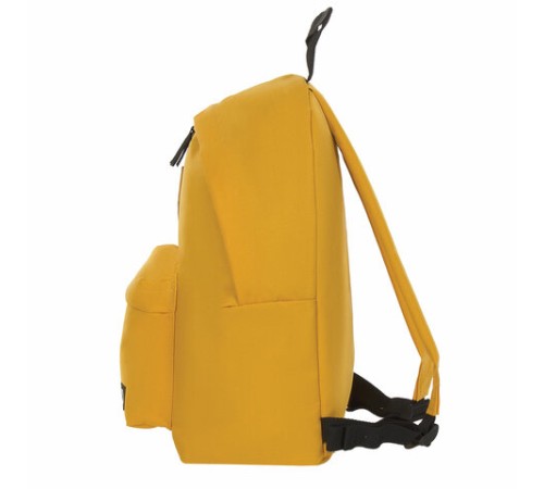 Рюкзак BRAUBERG СИТИ-ФОРМАТ один тон, универсальный, желтый, 41х32х14 см, 225378
