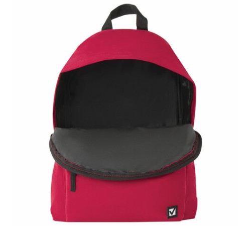 Рюкзак BRAUBERG СИТИ-ФОРМАТ один тон, универсальный, красный, 41х32х14 см, 225379