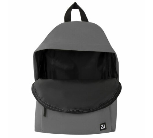 Рюкзак BRAUBERG СИТИ-ФОРМАТ один тон, универсальный, серый, 41х32х14 см, 225380