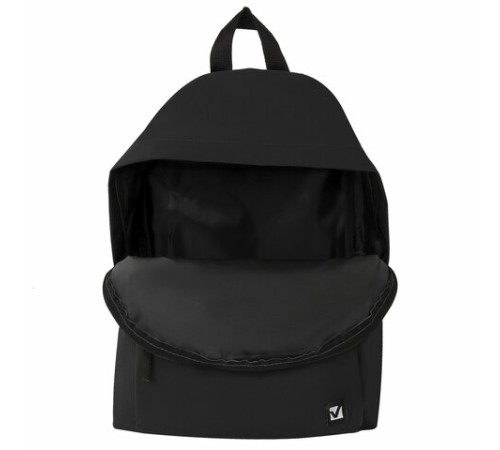 Рюкзак BRAUBERG СИТИ-ФОРМАТ один тон, универсальный, черный, 41х32х14 см, 225381