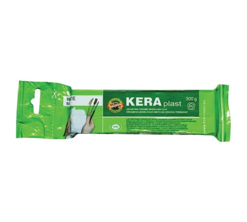 Паста (масса) для моделирования и лепки керамическая KOH-I-NOOR, отвердевающая, 300 г, белая, 013170800000RU